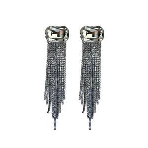 Clear Stunner Drop Earrings